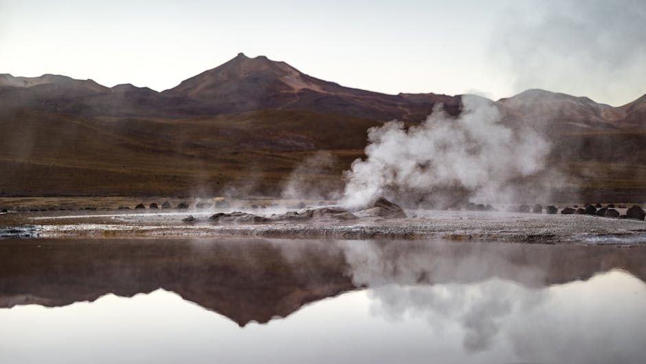 Paisaje desierto de Atacama Chile — cobertura de red Entel