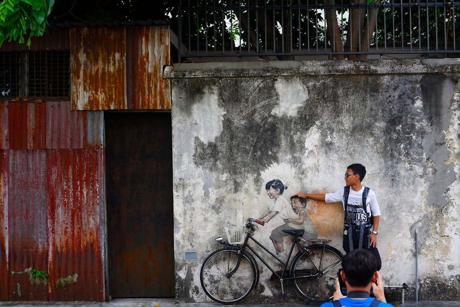Georgetown street art Penang Malaisie — eSIM et connexion 4G+