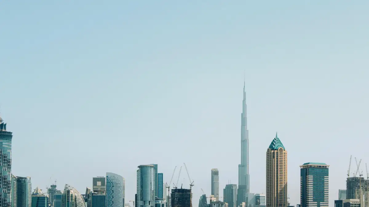 Skyline de Dubái — eSIM Emiratos Árabes Unidos 2026