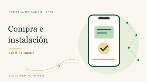 Compra e instalación · eSIM Tailandia